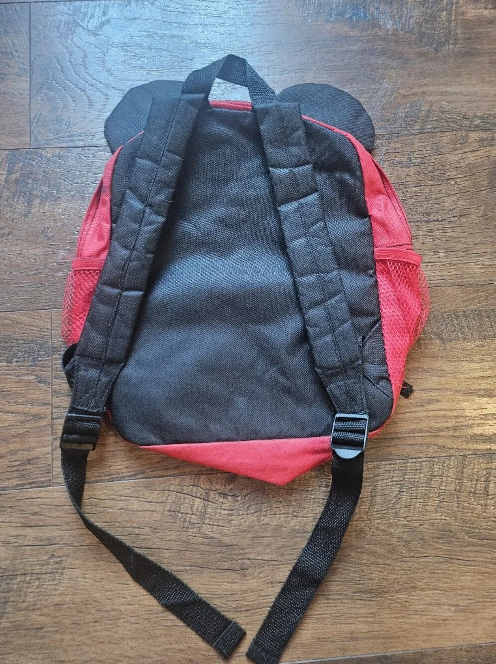 Disney Red and Black Mickey Mouse Kids Backpack with Ears